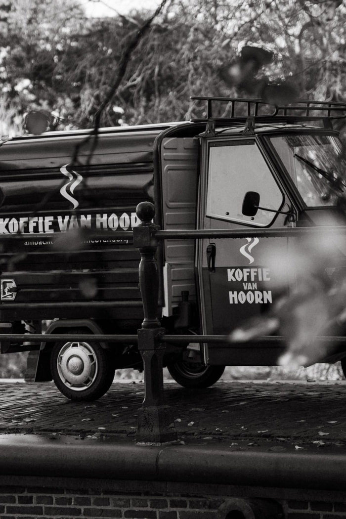 Onze Piaggio, klaar voor vertrek