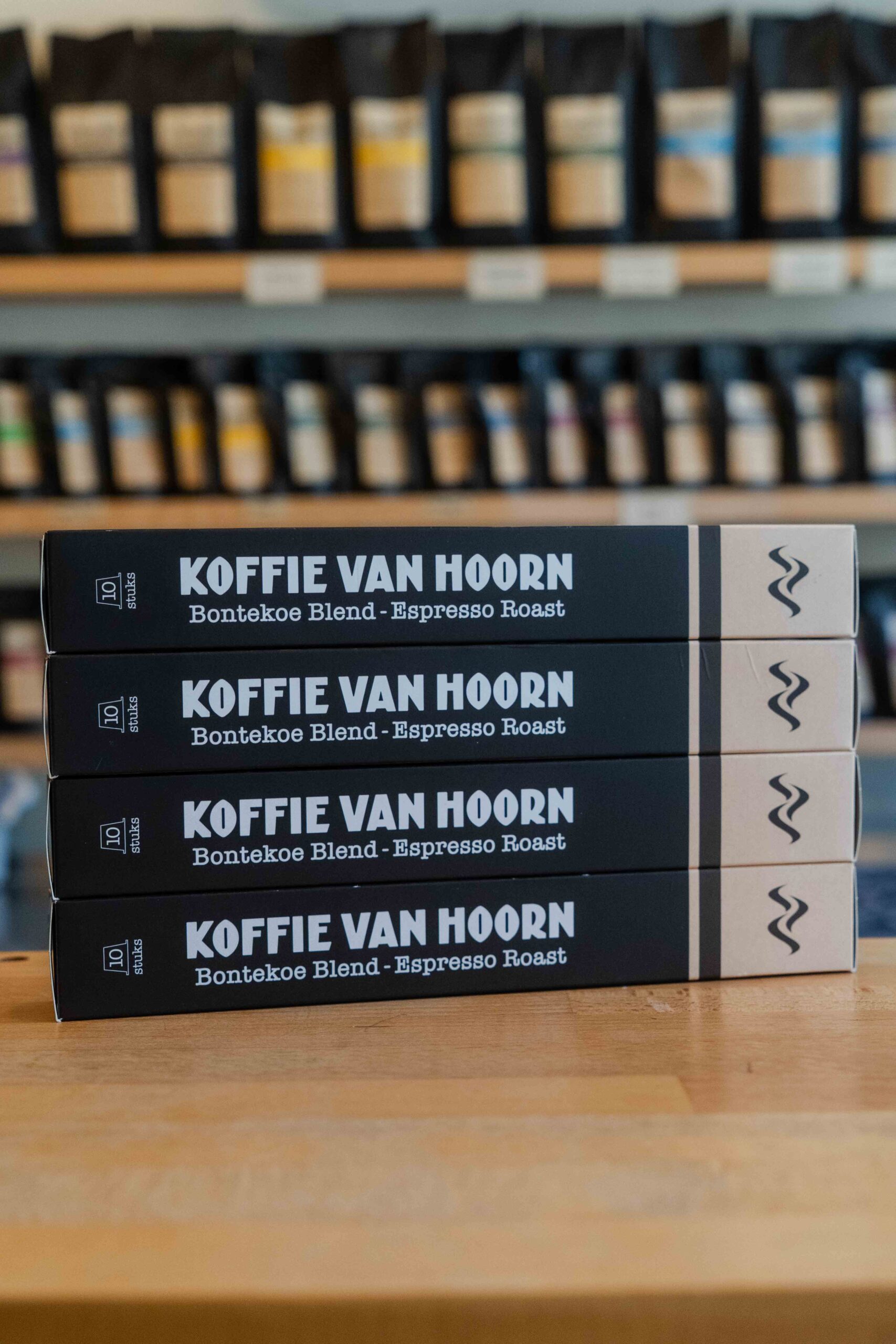 Koffiecups | Bontekoe Blend – Espresso Roast | Koffie van Hoorn